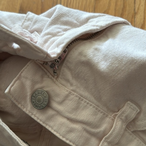 Isabel Marant sz FR 38 or us 8 light beige jean great pre own condition zip fly - Picture 8 of 8
